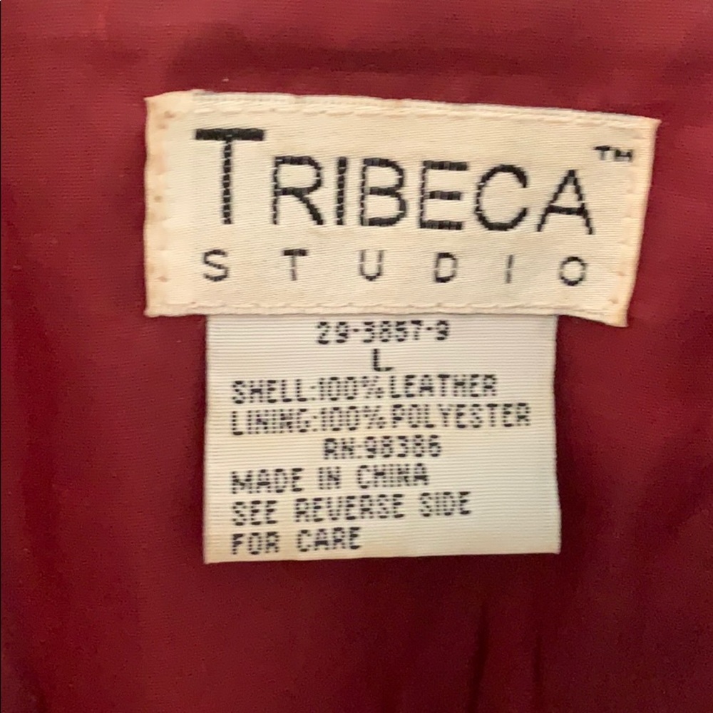 Red leather jacket - Picture 3 of 3